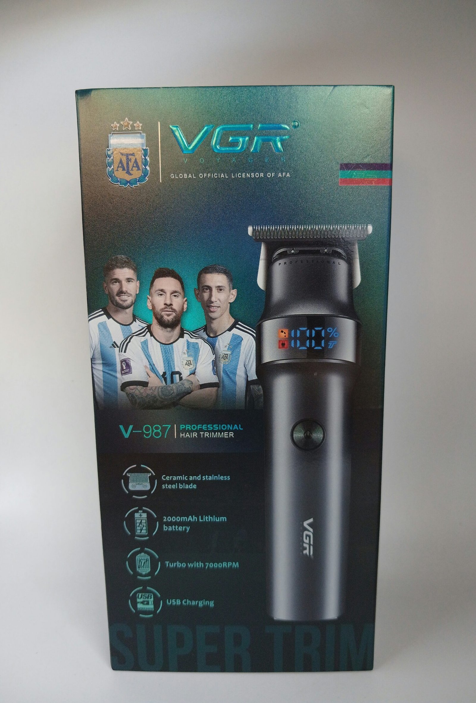 VGR Professional Beard Hair Trimmer For Men Electric Hair Clipper Waterproof Facial Trimer Haircut Machine Rechargeable V-987 - Image 7