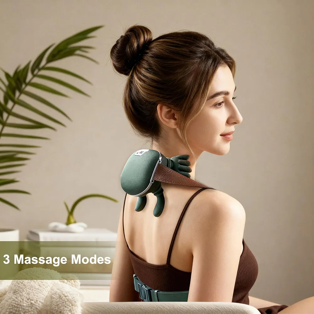 Neck Massager, Shiatsu Neck and Back Massager with Heat, 4D Kneading Simulated Human Hand Design Electric Deep Tissue Massage, Portable Body Massager for Shoulder, Pain Relief & Muscle Relax - Image 6