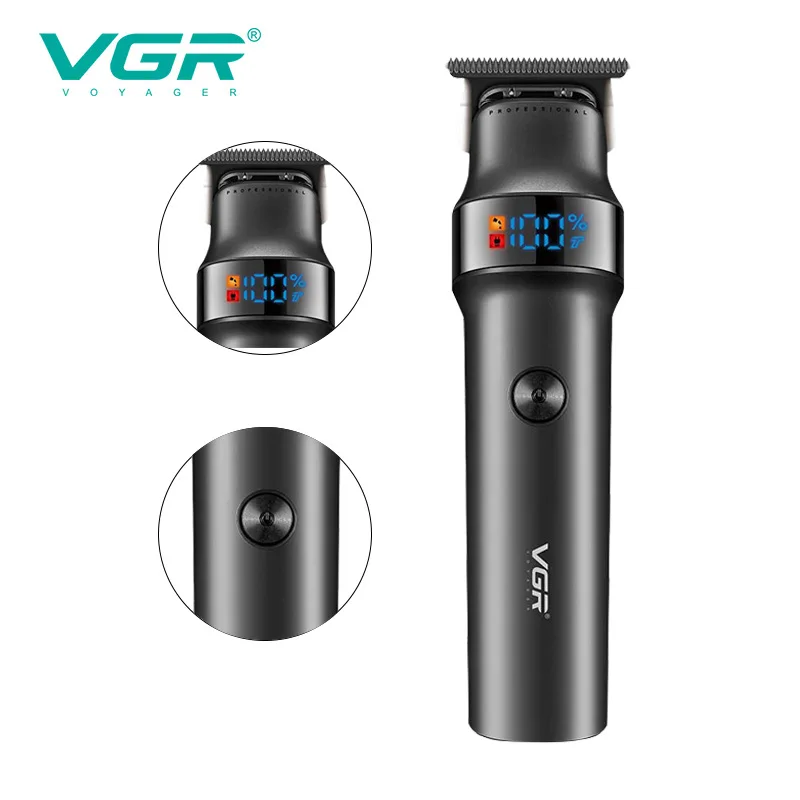 VGR Professional Beard Hair Trimmer For Men Electric Hair Clipper Waterproof Facial Trimer Haircut Machine Rechargeable V-987 - Image 6